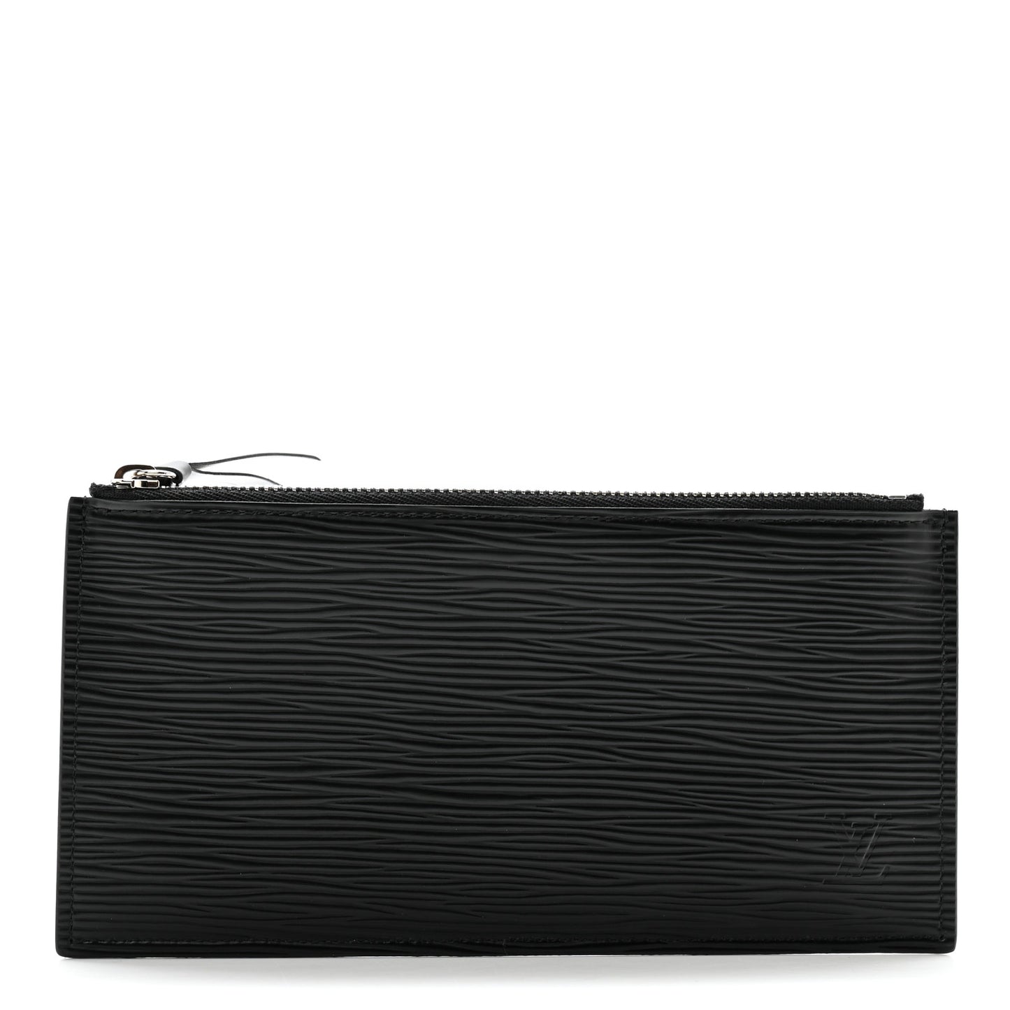 Epi Felicie Chain Wallet Zippered Insert Black