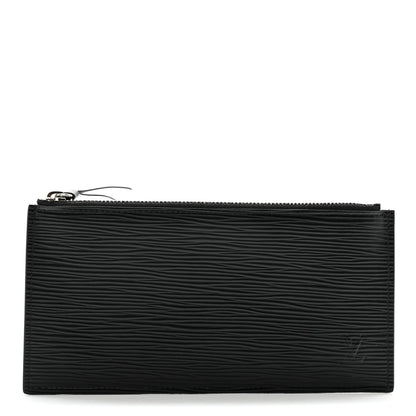 Louis Vuitton Epi Felicie Chain Wallet Zippered Insert Black 1 of 6