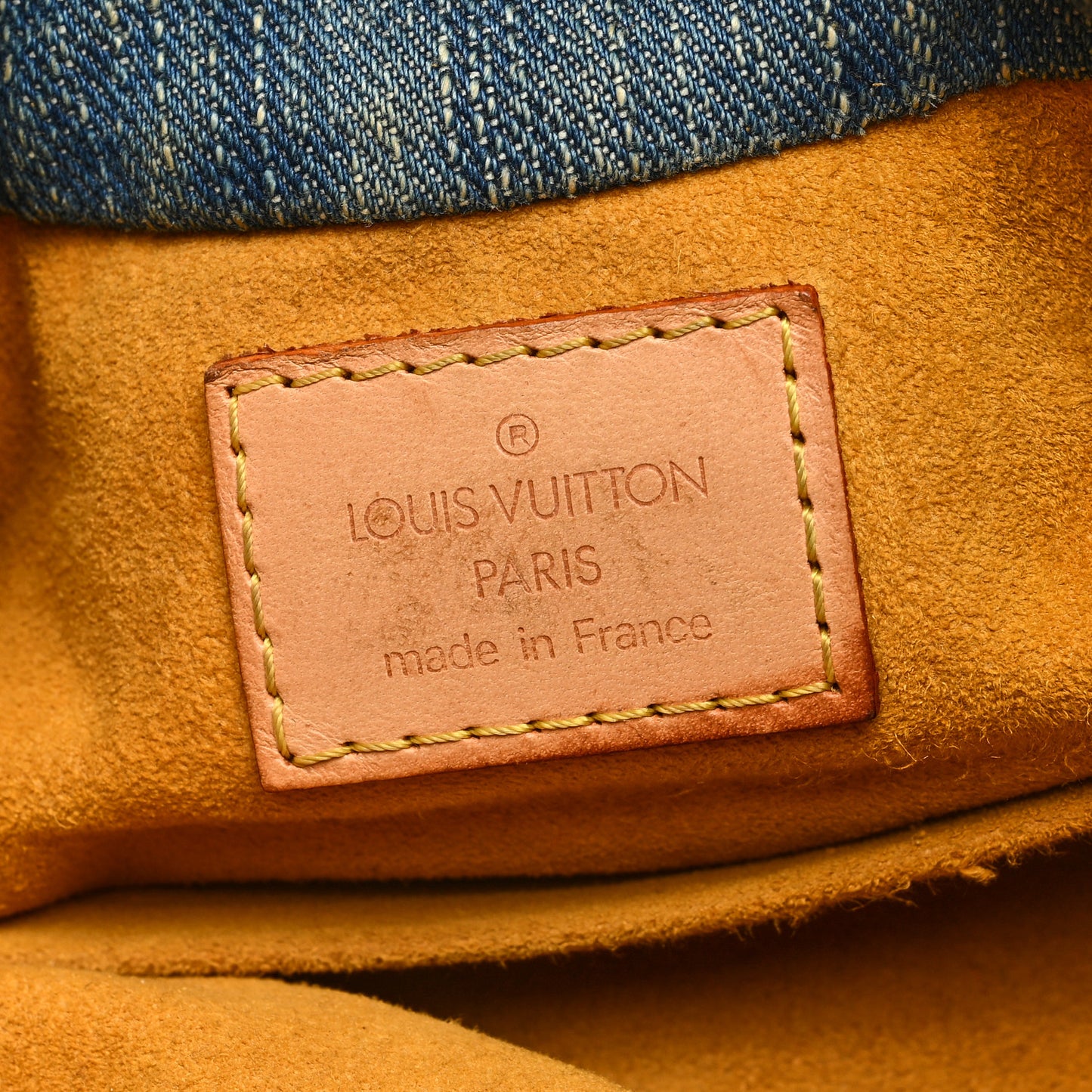 LOUIS VUITTON Monogram Denim Pleaty Blue