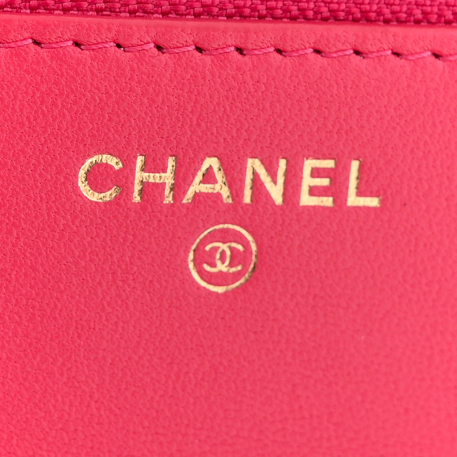 Chanel Lambskin Quilted Trendy CC Wallet On Chain WOC Dark Pink 6 of 14