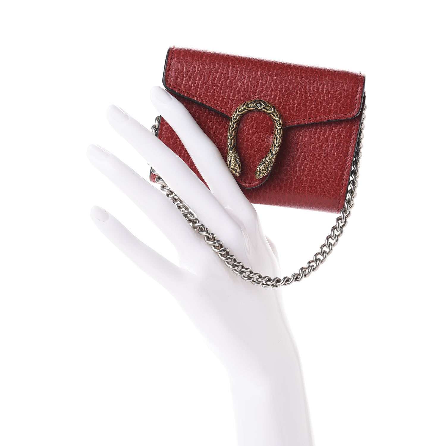 Gucci Calfskin Dionysus Coin Purse Hibiscus Red 2 of 10