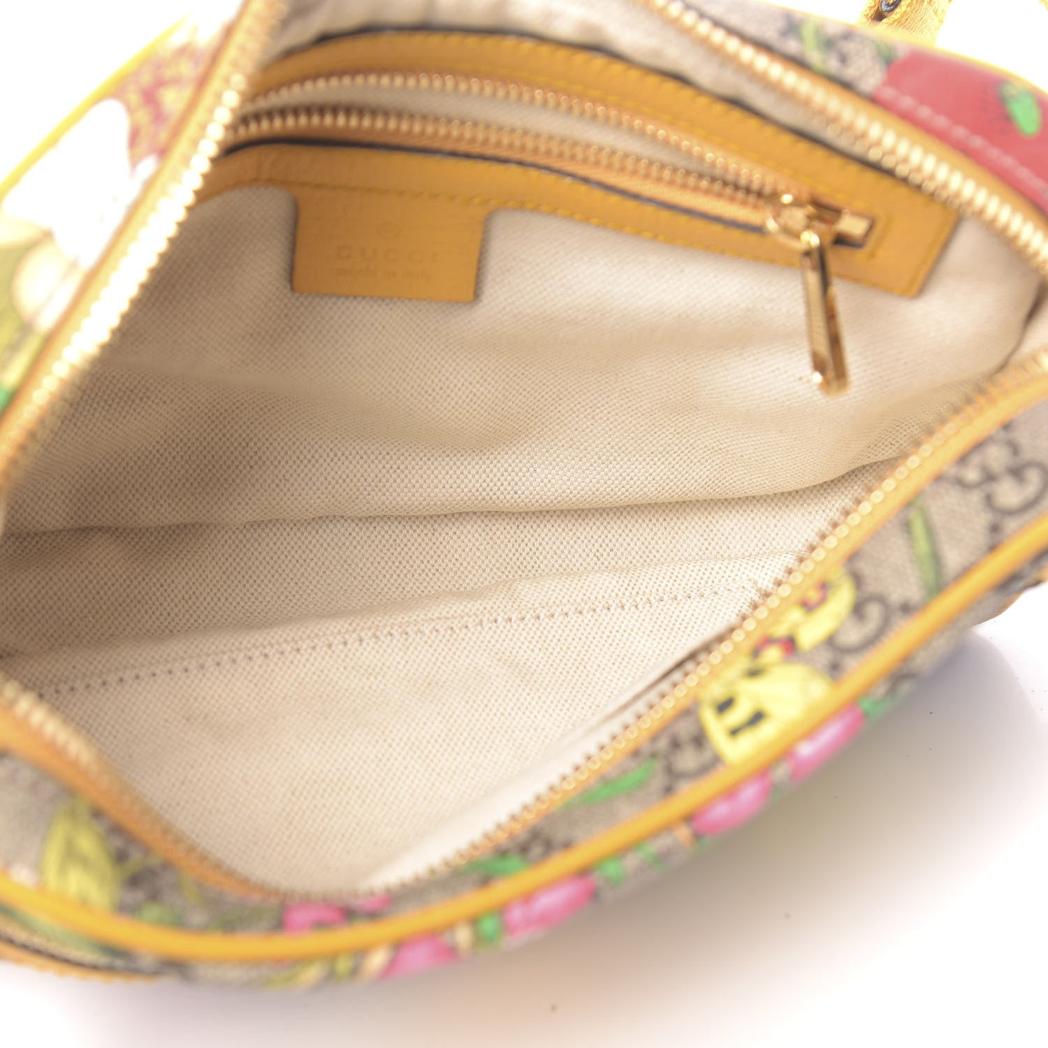 Gucci GG Supreme Monogram Flora Medium Ophidia Belt Bag Beige Multicolor Crop 5 of 10