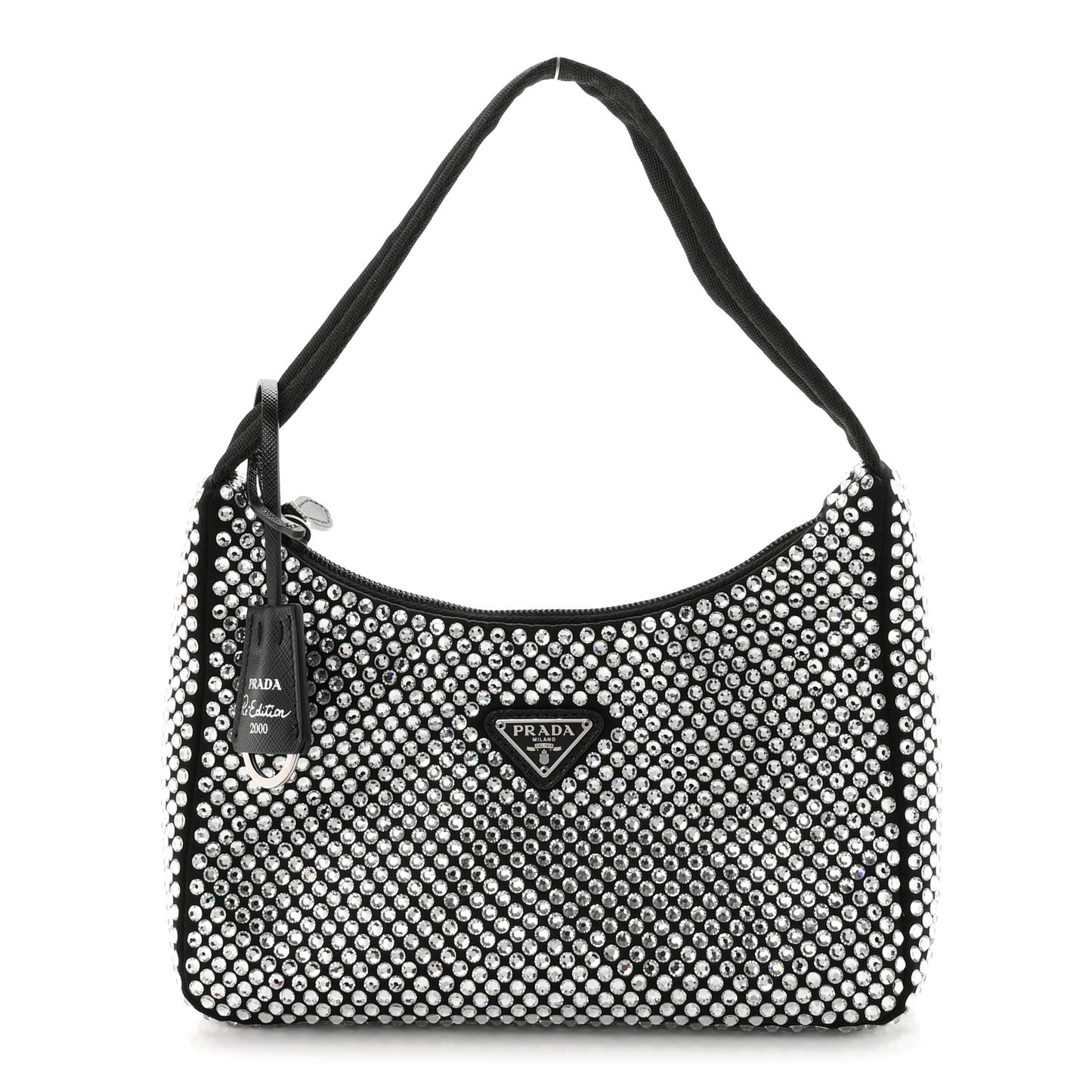 Satin Crystal Mini Re-Edition 2000 Bag Cristal