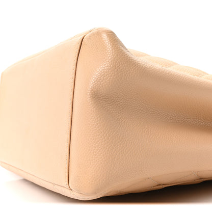 Chanel Caviar Quilted Grand Shopping Tote GST Beige 10 of 10