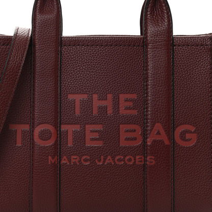 Marc Jacobs Grained Calfskin Small The Tote Bag Burgundy 8 of 12