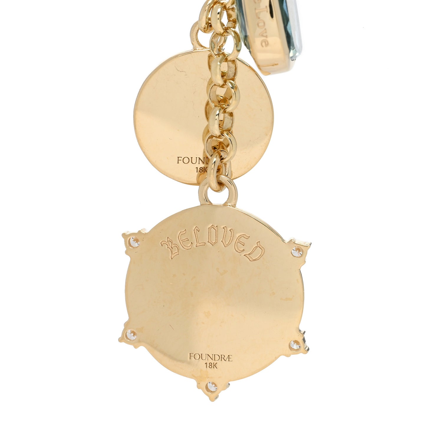 18K Yellow Gold Diamond True Love Medium Mixed Belcher Extended Necklace