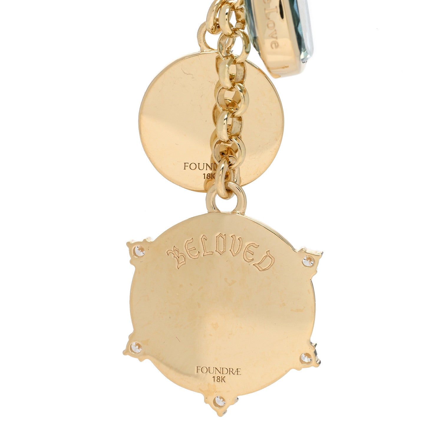 Foundrae 18K Yellow Gold Diamond True Love Medium Mixed Belcher Extended Necklace 5 of 5