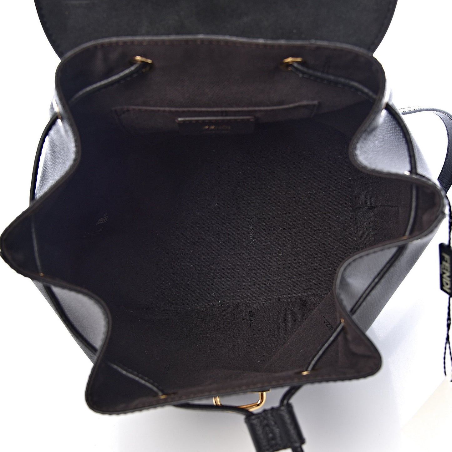 Vitello Cruise F is Fendi Drawstring Backpack Black