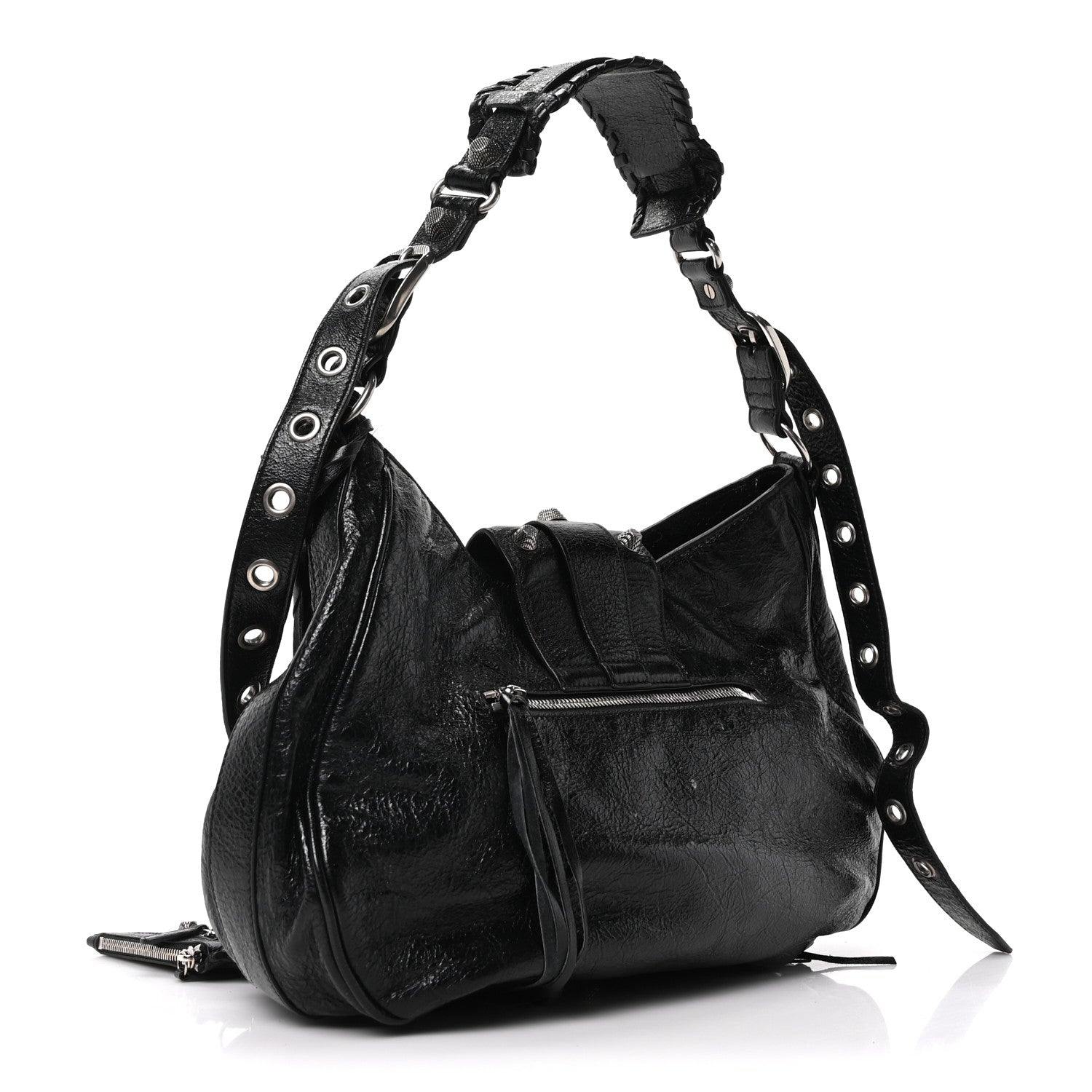 Balenciaga Agneau Arena Medium Le Cagole Shoulder Bag Black 4 of 11
