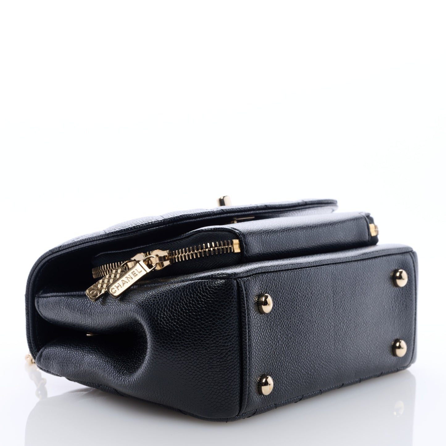 Caviar Quilted Small Business Affinity Flap Black