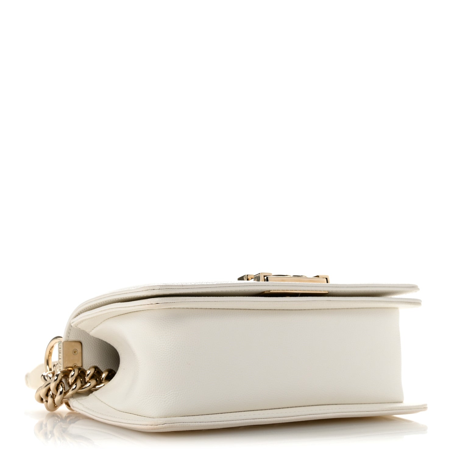 Chanel Caviar Quilted Small Boy Flap  White 4 of 12