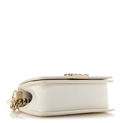 Chanel Caviar Quilted Small Boy Flap  White 4 of 12