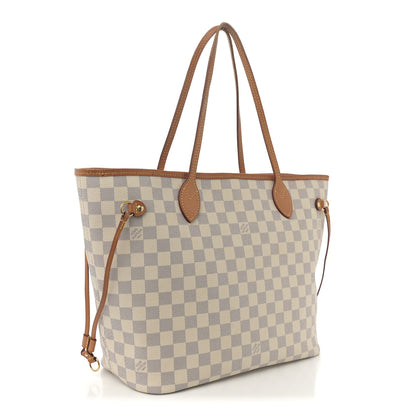 Louis Vuitton Damier Azur Neo Neverfull MM Rose Ballerine 4 of 12