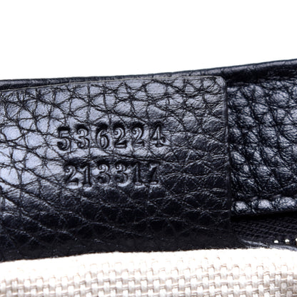 Gucci Pebbled Calfskin Medium Soho Flap Crossbody Black 9 of 11