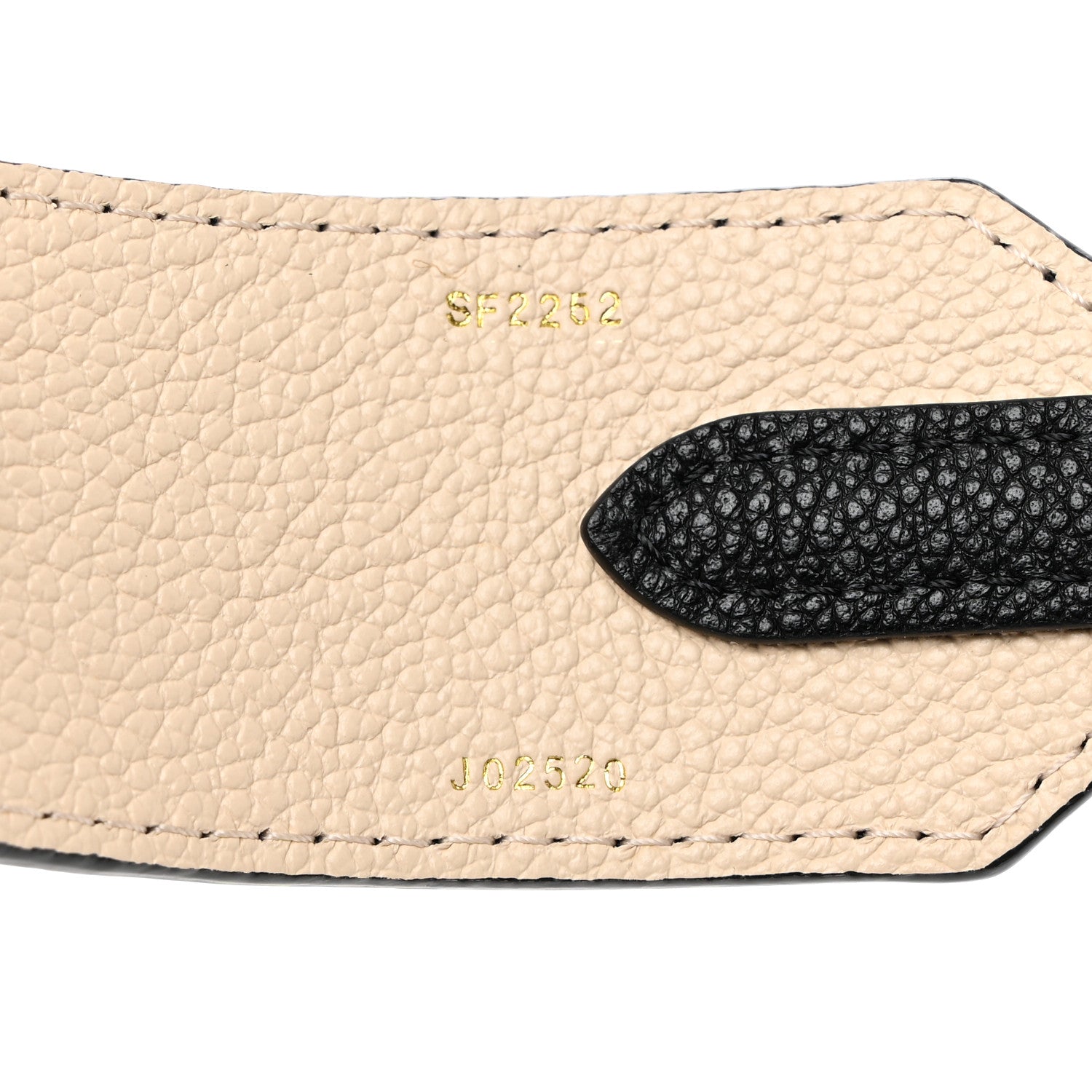 Louis Vuitton Empreinte Monogram Bandouliere Shoulder Strap Black Beige 3 of 5