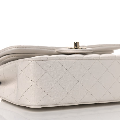 Chanel Caviar Quilted Small Double Flap White 7 of 9