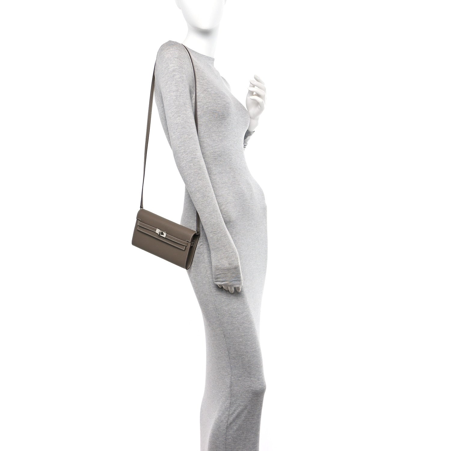 Hermes Epsom Kelly Wallet To Go Etoupe 2 of 9