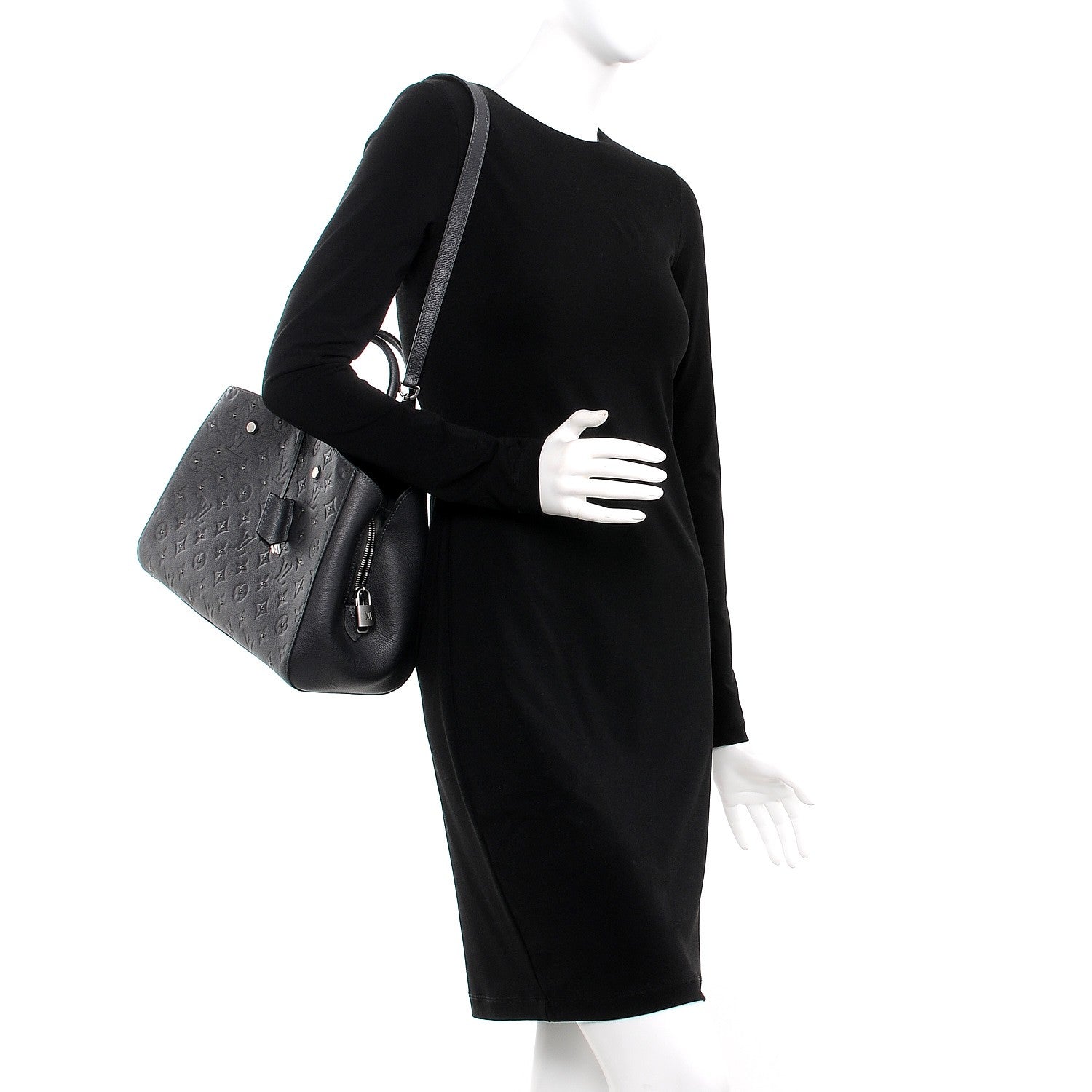 Louis Vuitton Empreinte Studded Montaigne MM Platine 2 of 7