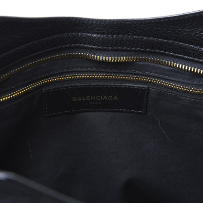 Balenciaga Chevre Gold Metallic Edge Hardware City Black 7 of 10