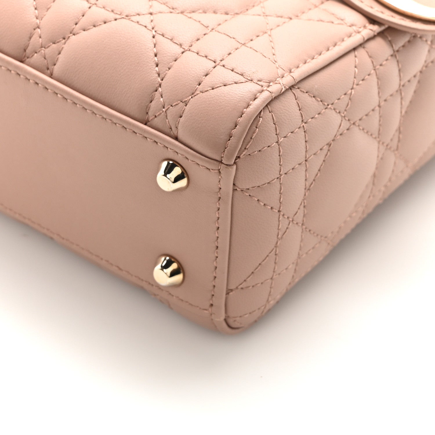 Christian Dior Lambskin Cannage Mini Lady Dior Blush 9 of 9