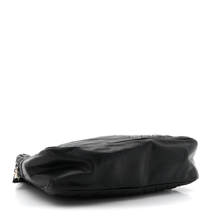 Chanel Lambskin Surpique Chevron Small Tote Black 4 of 14