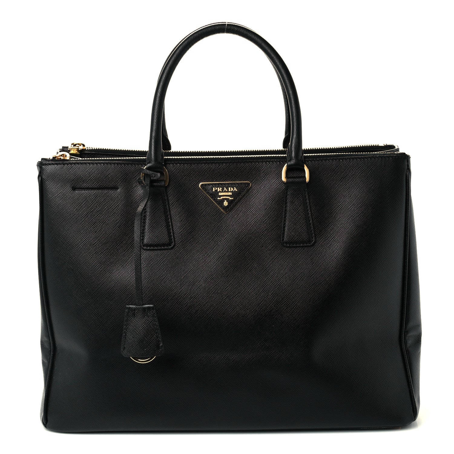 Prada Saffiano Large Galleria Double Zip Tote Black 1 of 10