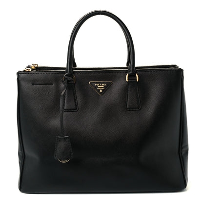 Prada Saffiano Large Galleria Double Zip Tote Black 1 of 10