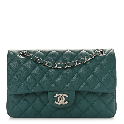 Chanel Caviar Quilted Small Double Flap Green 1 of 10