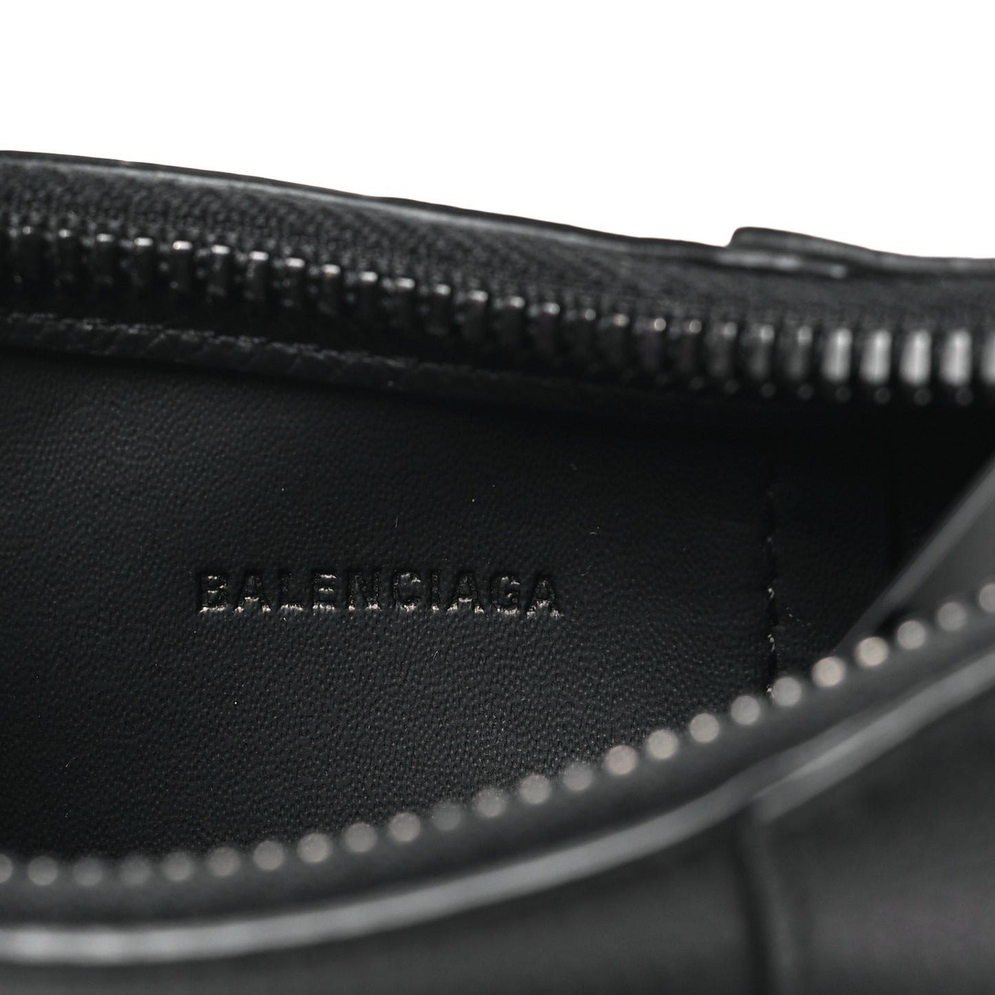 Calfskin Hourglass Phone Holder Bag Black