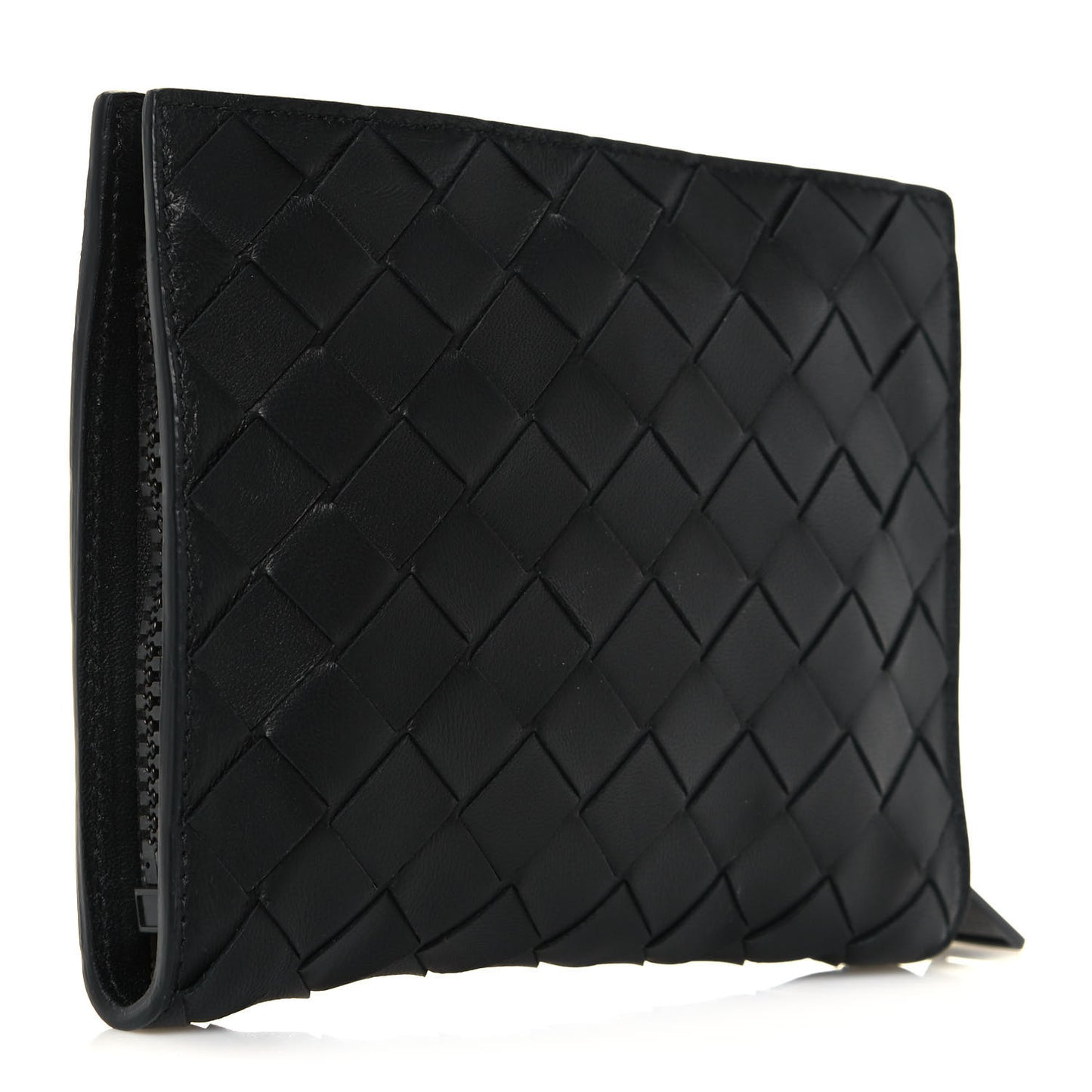 Nylon Nappa Intrecciato Convertible Tote Khaki Black