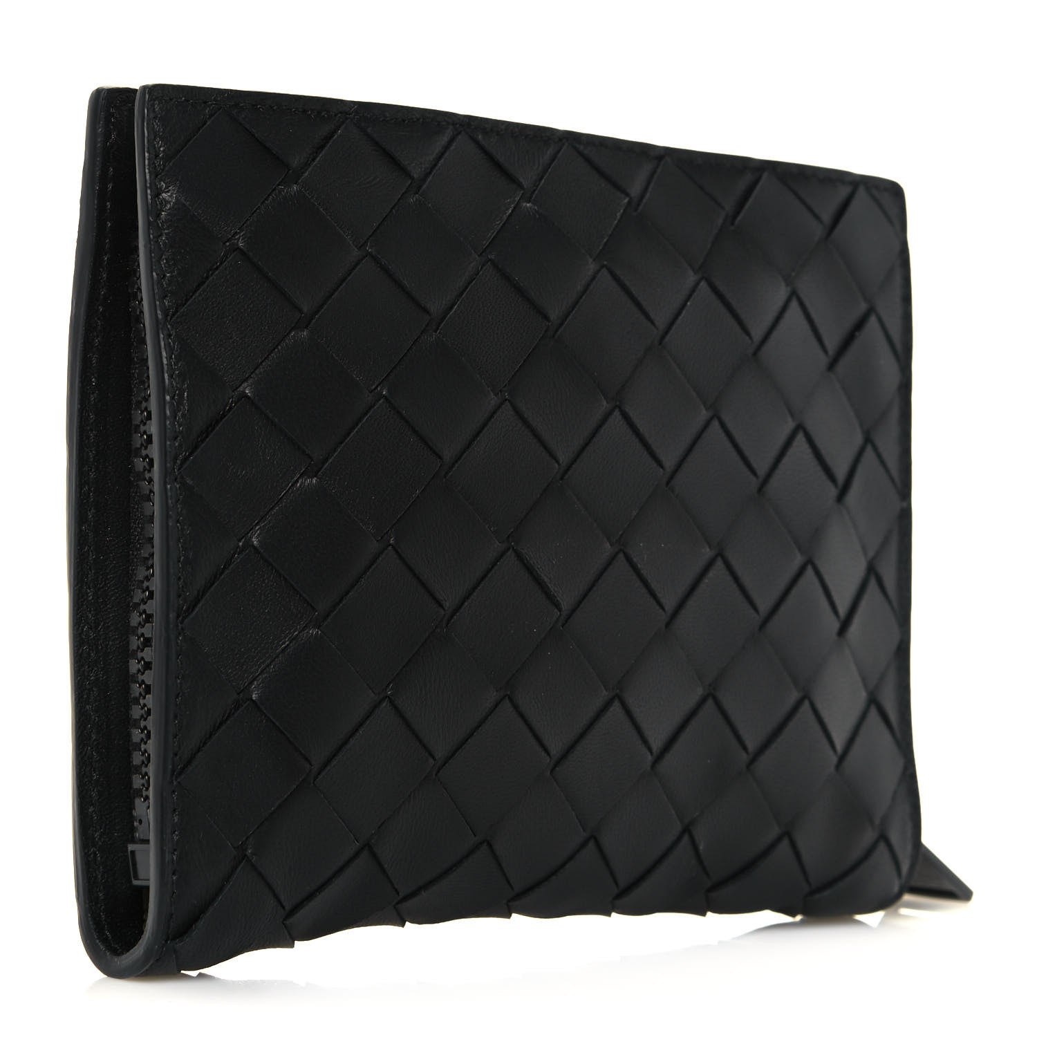 Bottega Veneta Nylon Nappa Intrecciato Convertible Tote Khaki Black 14 of 21