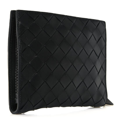 Bottega Veneta Nylon Nappa Intrecciato Convertible Tote Khaki Black 14 of 21