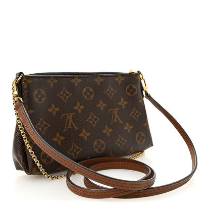 Louis Vuitton Monogram Pallas Clutch Black 3 of 10
