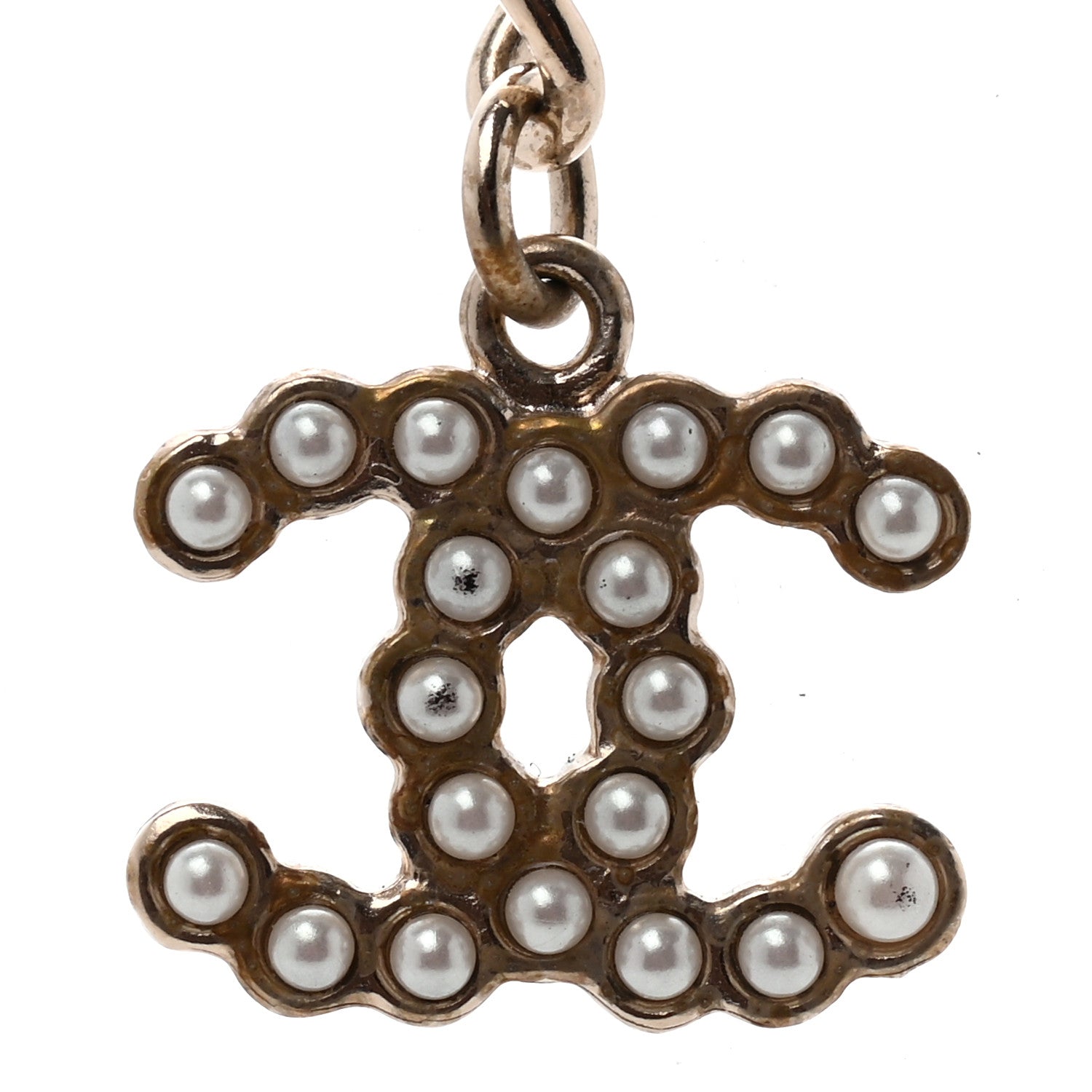 Chanel Pearl CC Necklace Gold 5 of 7