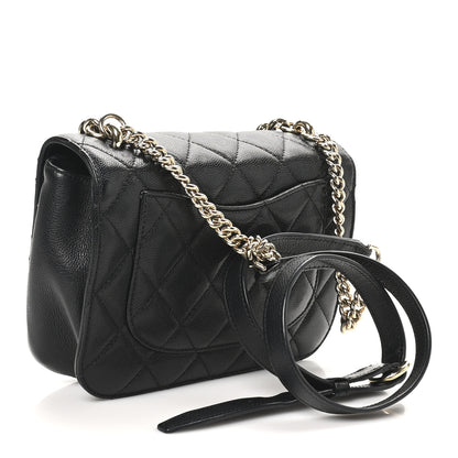 Chanel Caviar Quilted Small Studded Flap Black 3 of 10