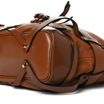 Burberry Soft Lambskin Bridle Calfskin Medium Gosford Hobo Tan 9 of 16