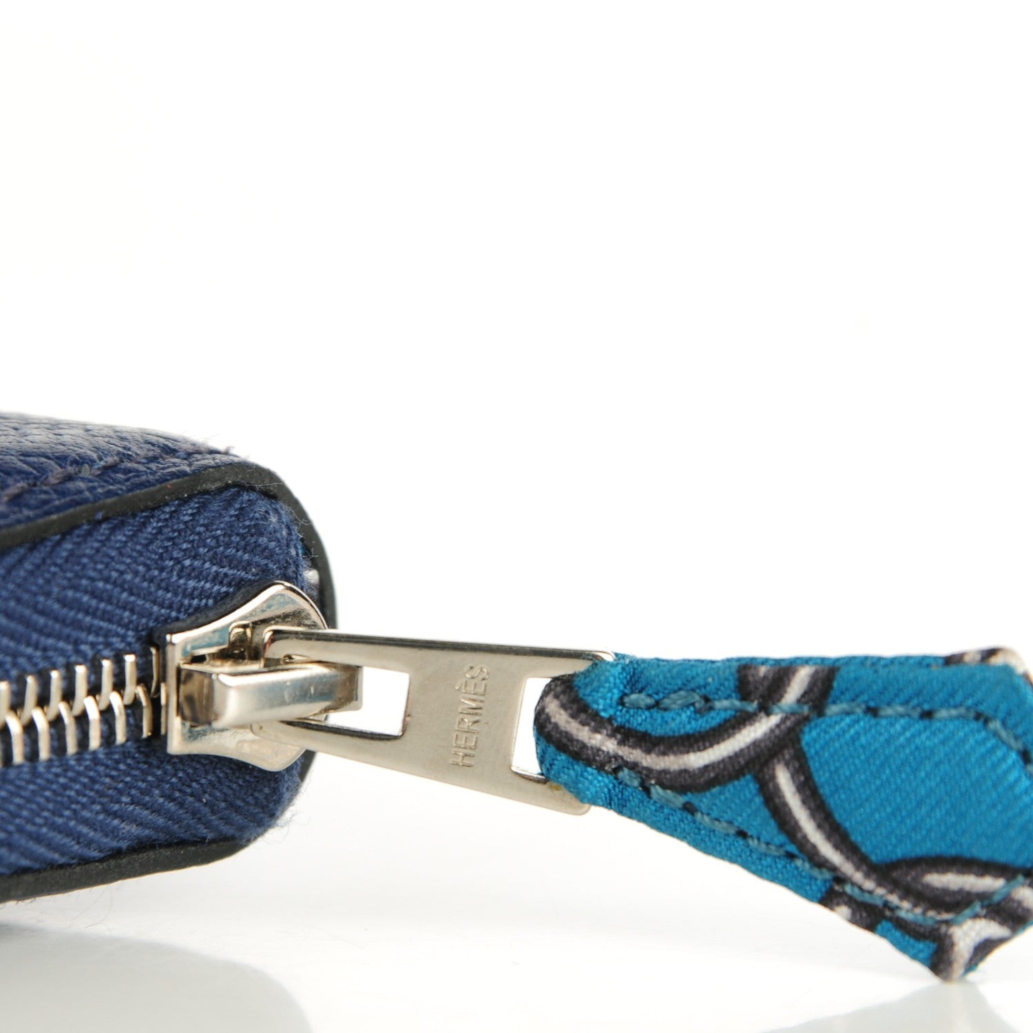 Hermes Epsom Silk'In Wallet Bleu Saphir 6 of 9