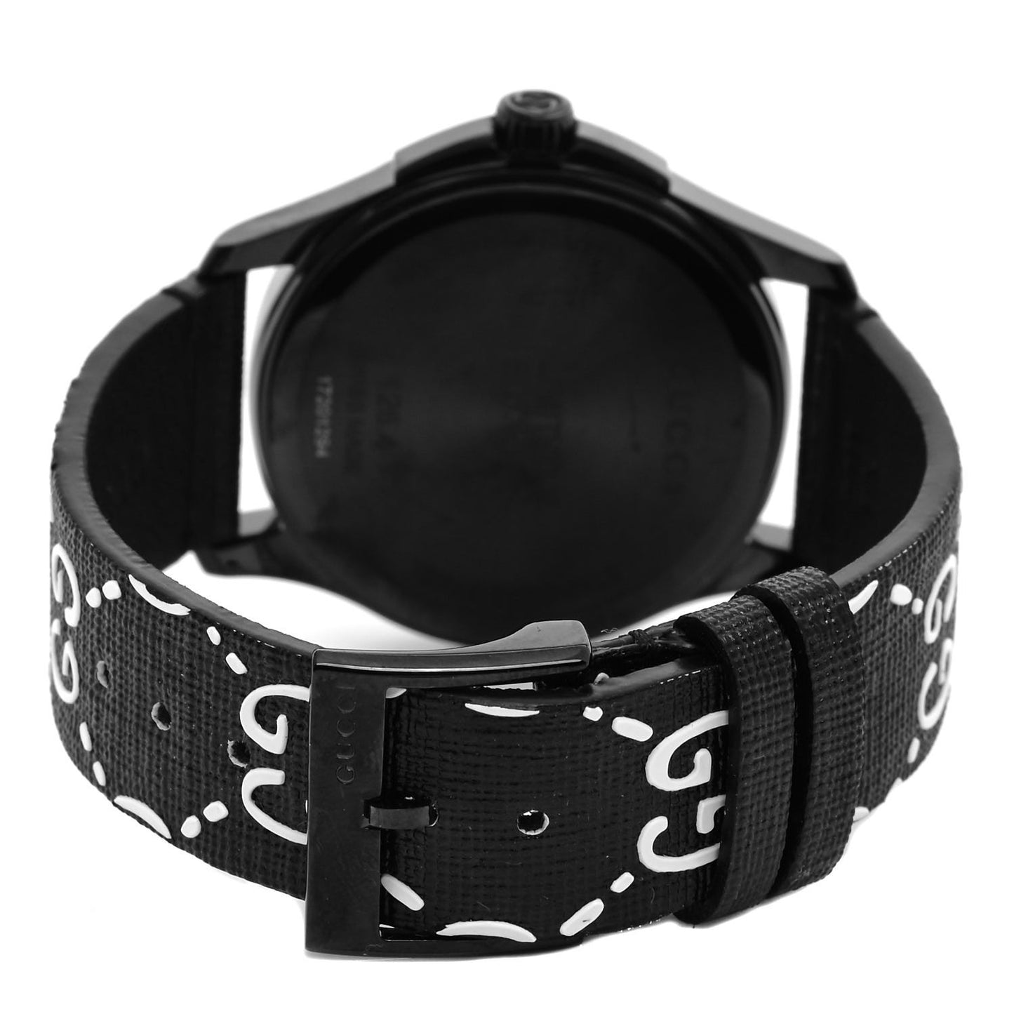 PVD Stainless Steel Canvas 38mm G-Timeless Ghost Quartz Watch Black