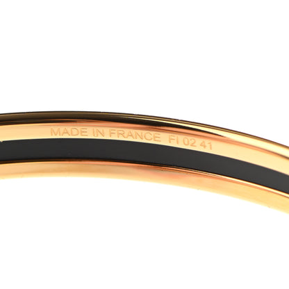 Hermes Enamel Printed Extra Narrow Plain Bracelet 62 Rouge H 5 of 5