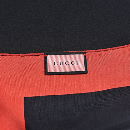 Gucci Silk GG Diamond Square Scarf Black 4 of 6