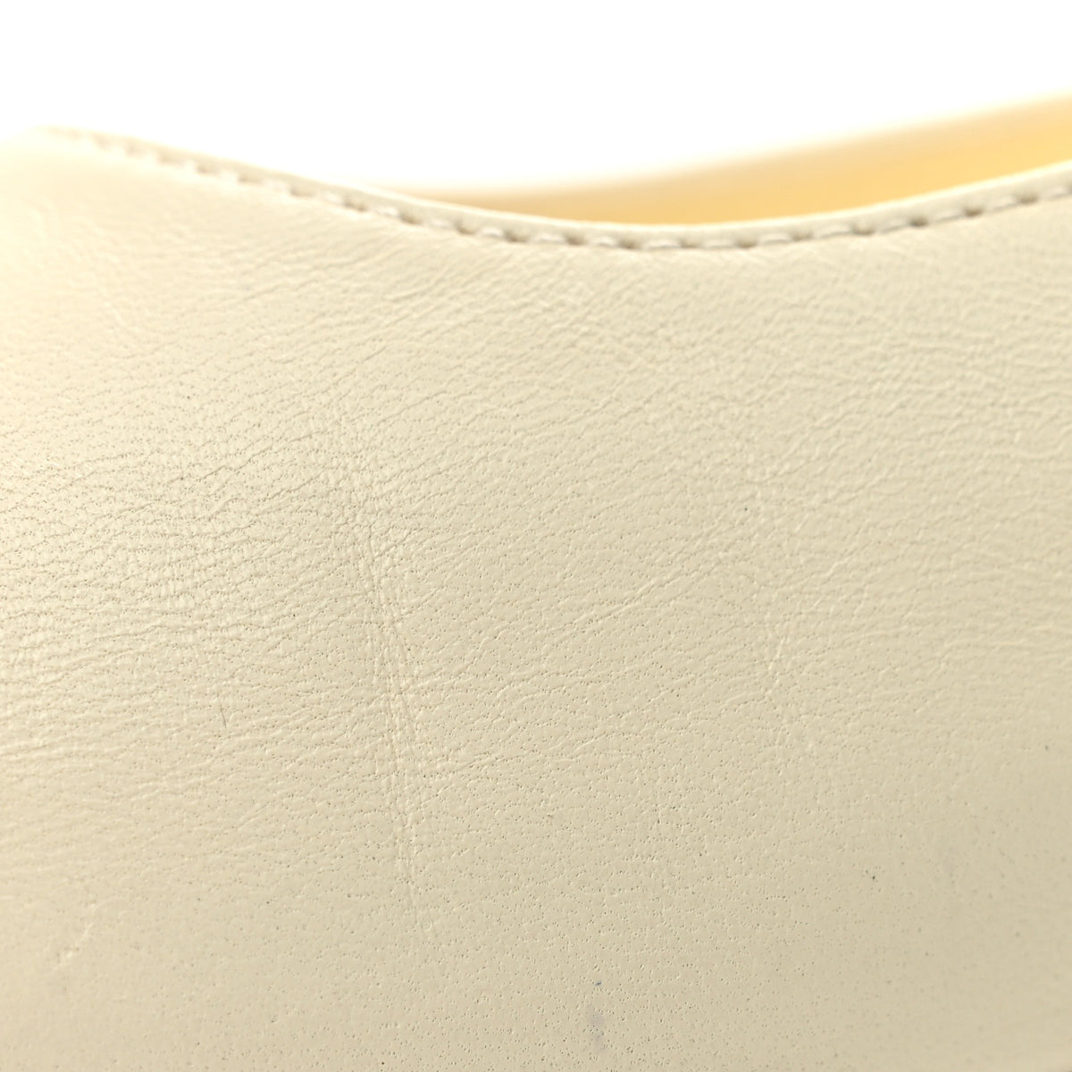Lambskin Cap Toe CC Uniform Ballerina Flats 38 Beige Black