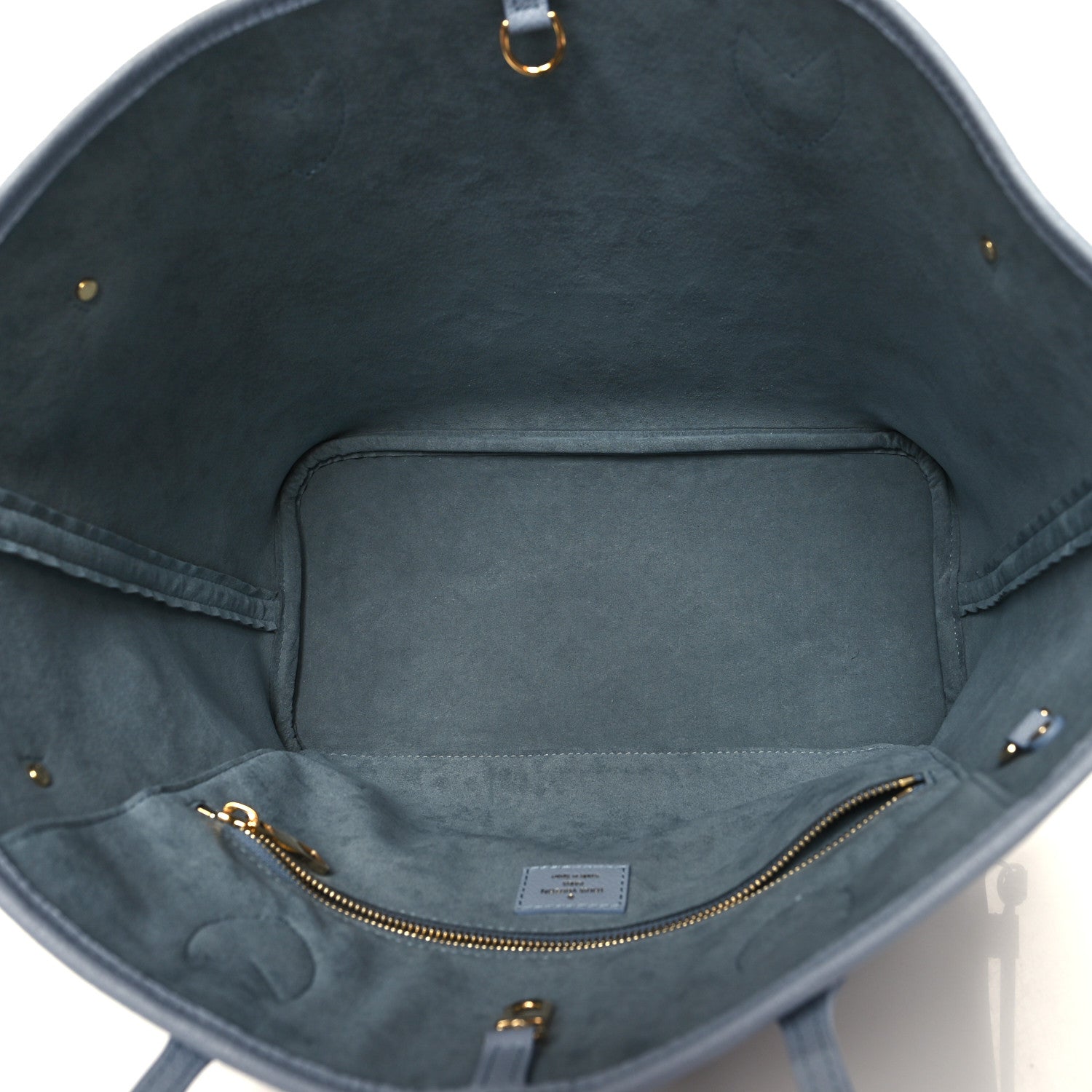 Louis Vuitton Empreinte Monogram Giant Neverfull MM Blue Hour 6 of 11