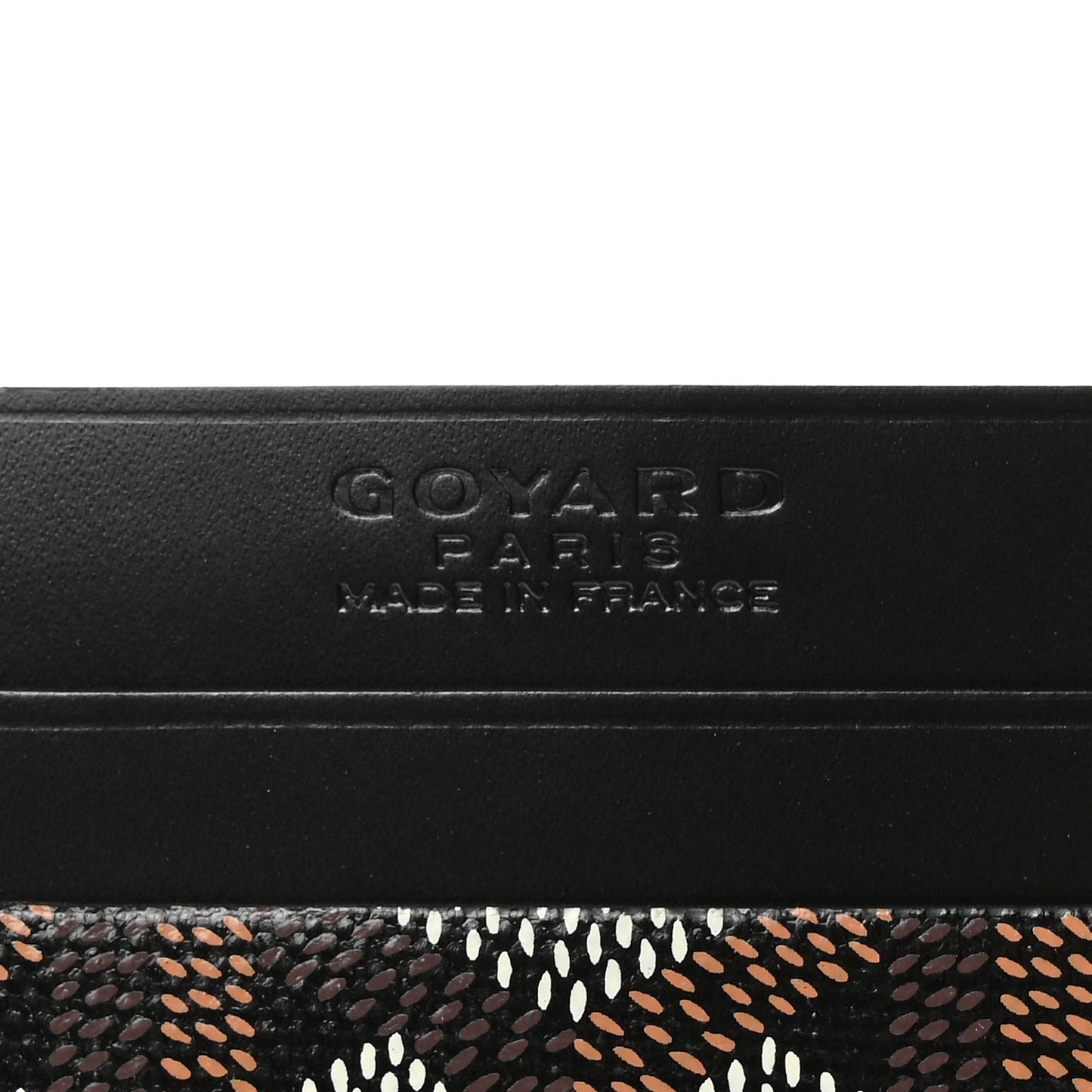 Goyardine Saint Sulpice Card Holder Black