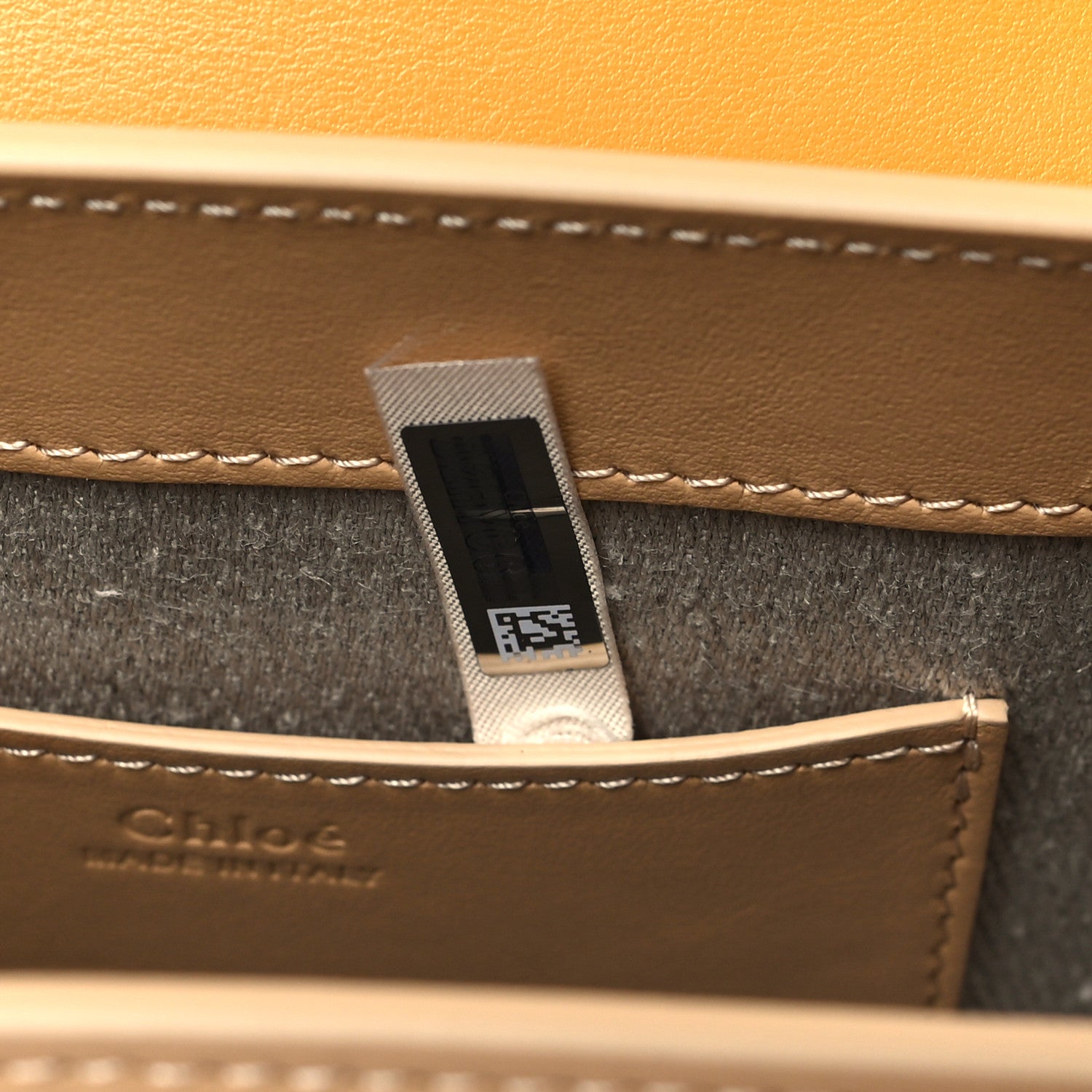 Chloe Calfskin Small Tess Bag Beige Burning Camel 7 of 9