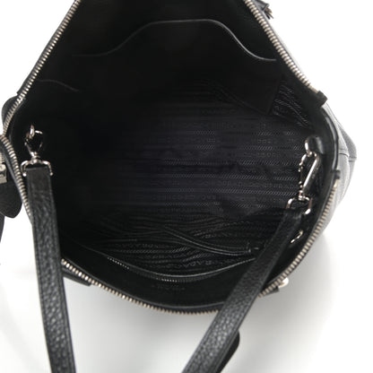 Prada Vitello Daino Tote Black 5 of 11