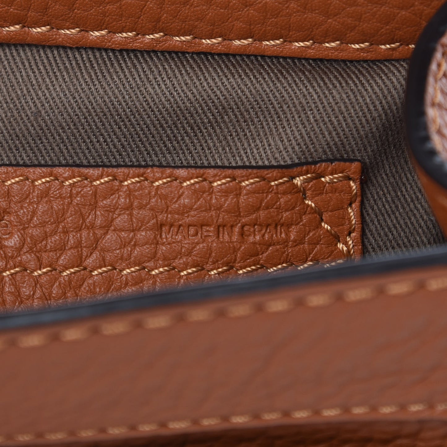 Calfskin Mini Marcie Round Crossbody Bag Tan