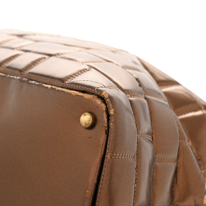 Chanel Vinyl Quilted Large Frozen Tote Bronze 10 of 23
