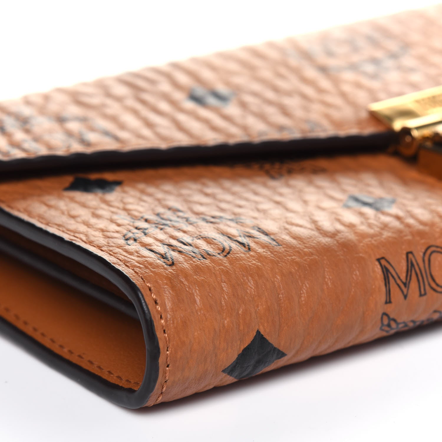 MCM Visetos Large Patricia Wallet On Chain Cognac 8 of 10