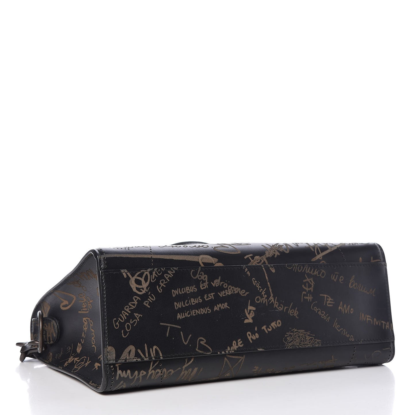 Calfskin Love Perforated Blackout Hardware S City Black