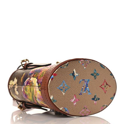 Louis Vuitton Metallic Monogram LV Garden Nano Bucket Bag Gold 5 of 10